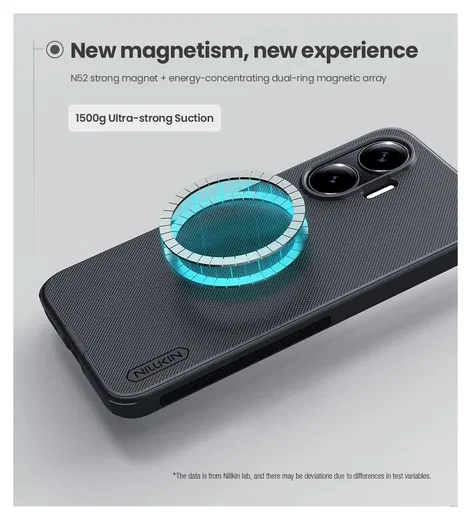 Nillkin Frosted Shield Xiaomi Poco F7 Hoesje MagSafe Back Cover Zwart afbeelding 3