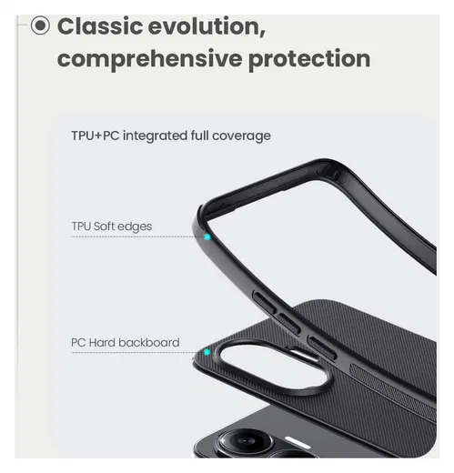 Nillkin Frosted Shield Xiaomi Poco F7 Hoesje MagSafe Back Cover Zwart afbeelding 4