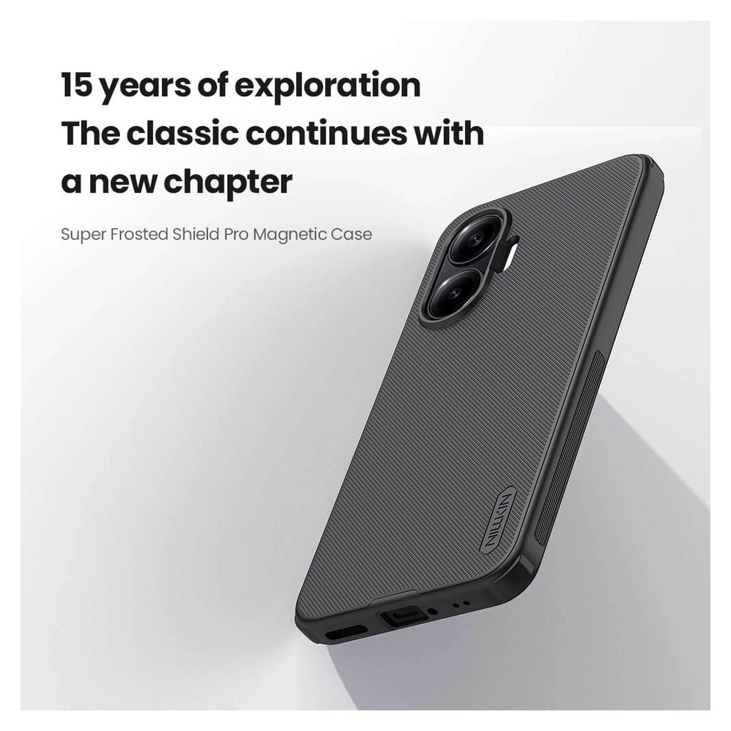 Nillkin Frosted Shield Xiaomi Poco F7 Hoesje MagSafe Back Cover Zwart afbeelding 6