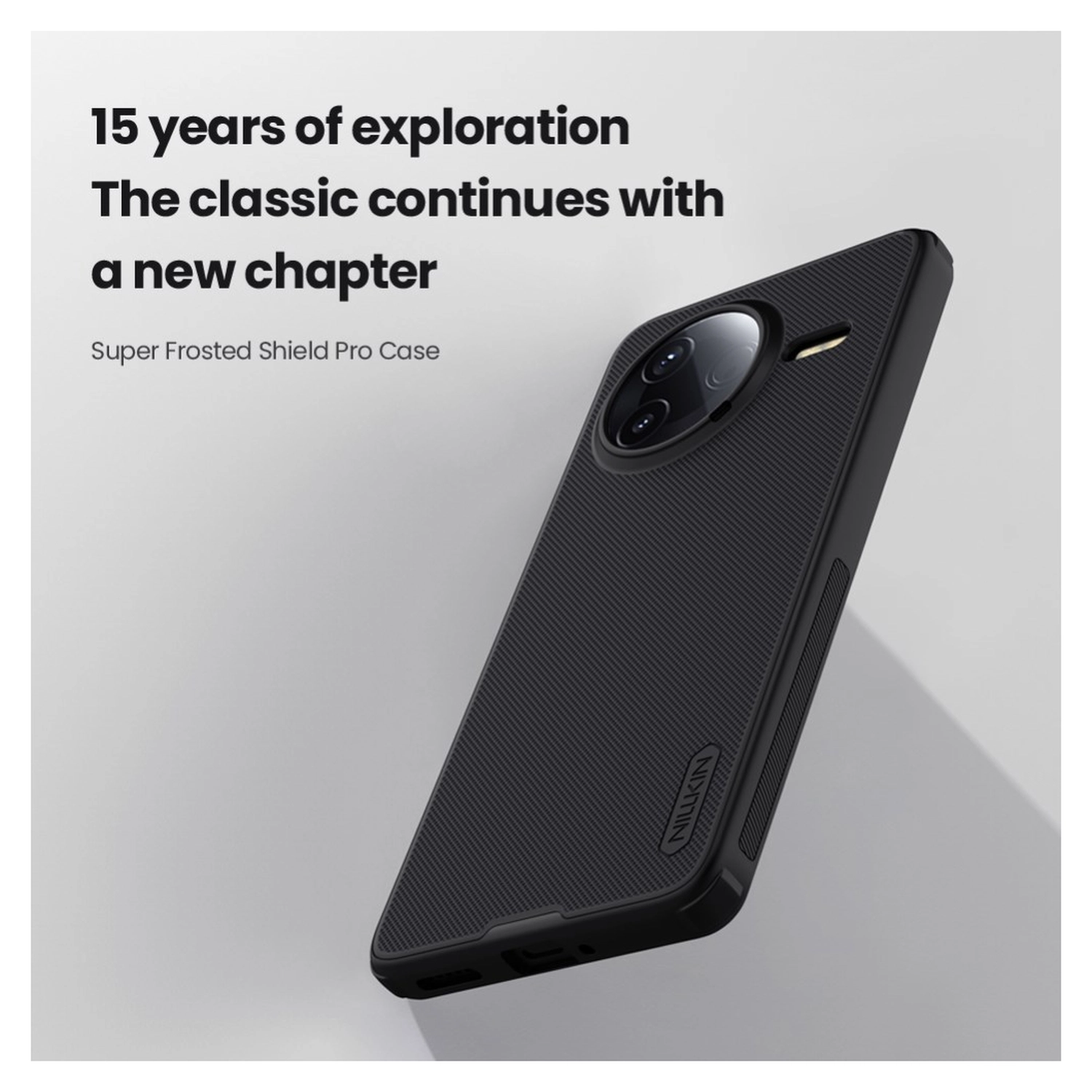 Nillkin Super Frosted Shield Xiaomi Poco F7 Pro Hoesje Back Cover Zwart afbeelding 3
