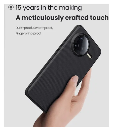 Nillkin Super Frosted Shield Xiaomi Poco F7 Pro Hoesje Back Cover Zwart afbeelding 4