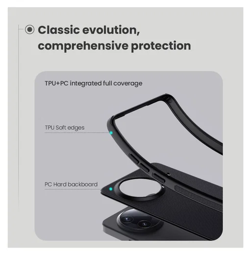 Nillkin Super Frosted Shield Xiaomi Poco F7 Pro Hoesje Back Cover Zwart afbeelding 6
