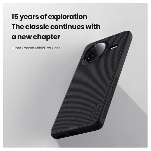 Nillkin Super Frosted Shield Xiaomi Poco F7 Pro Hoesje Back Cover Blauw afbeelding 4