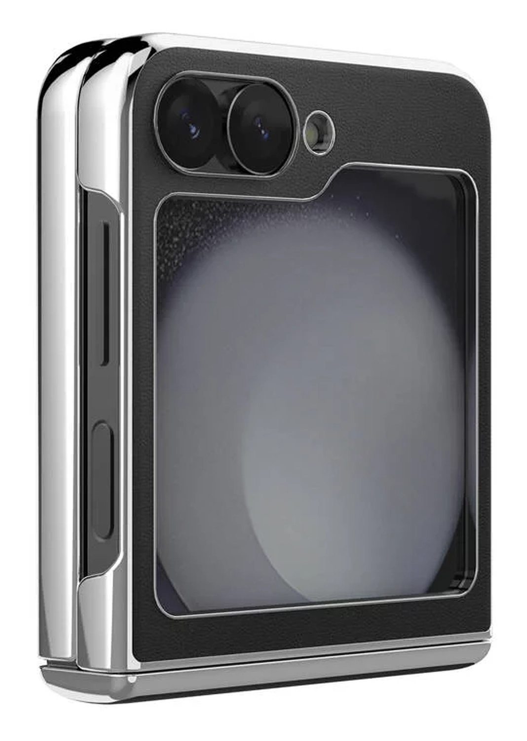 Nillkin CamShield Leather Flip Samsung Z Flip 6 / 7 FE Hoesje Zwart afbeelding 4
