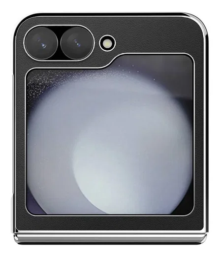 Nillkin CamShield Leather Flip Samsung Z Flip 6 / 7 FE Hoesje Zwart afbeelding 5
