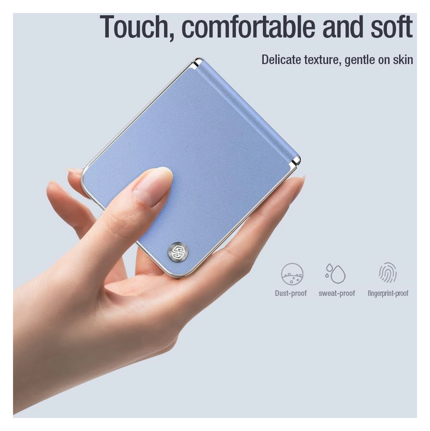 Nillkin CamShield Leather Flip Samsung Z Flip 6 / 7 FE Hoesje Wit afbeelding 10