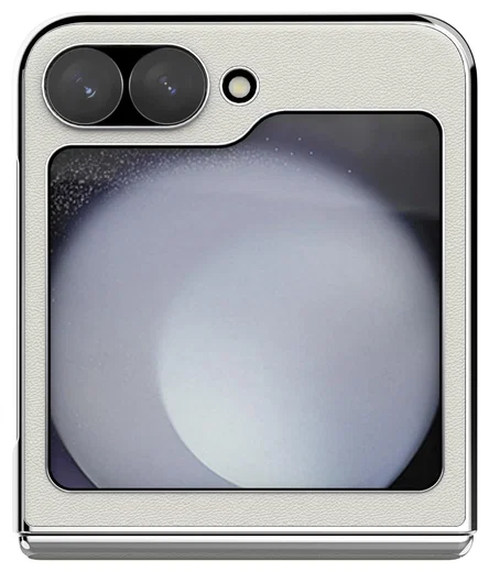 Nillkin CamShield Leather Flip Samsung Z Flip 6 / 7 FE Hoesje Wit afbeelding 14