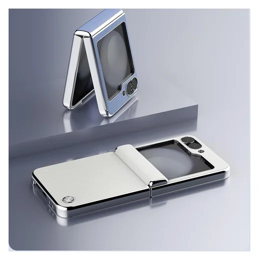 Nillkin CamShield Leather Flip Samsung Z Flip 6 / 7 FE Hoesje Wit afbeelding 9