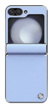 Nillkin CamShield Leather Flip Samsung Z Flip 6 / 7 FE Hoesje Paars