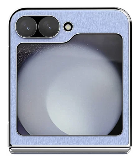 Nillkin CamShield Leather Flip Samsung Z Flip 6 / 7 FE Hoesje Paars afbeelding 3
