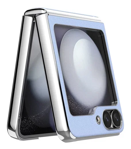 Nillkin CamShield Leather Flip Samsung Z Flip 6 / 7 FE Hoesje Paars afbeelding 5