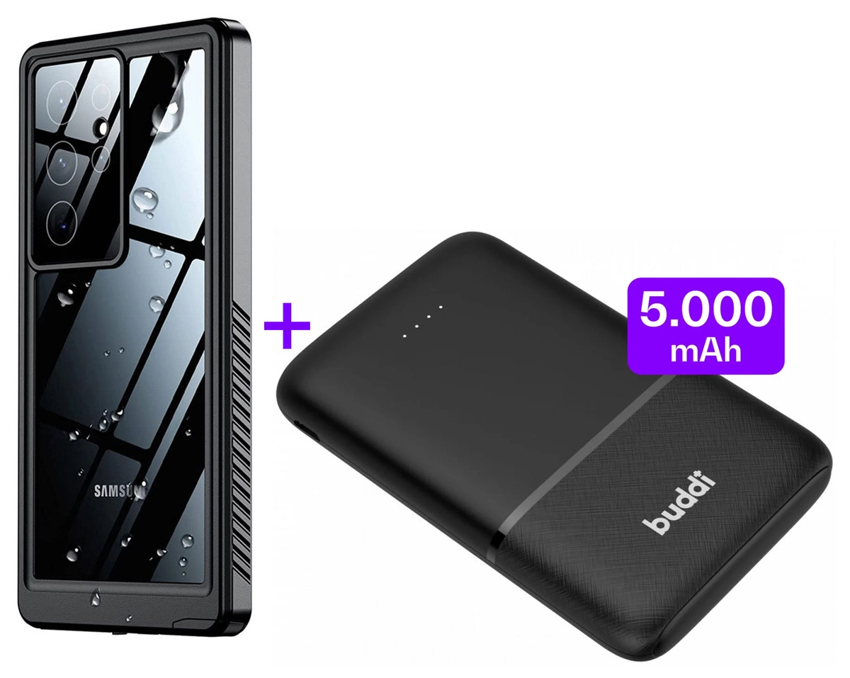 SBG Outdoor Case Samsung Galaxy S23 Ultra met Buddi Go powerbank afbeelding 2