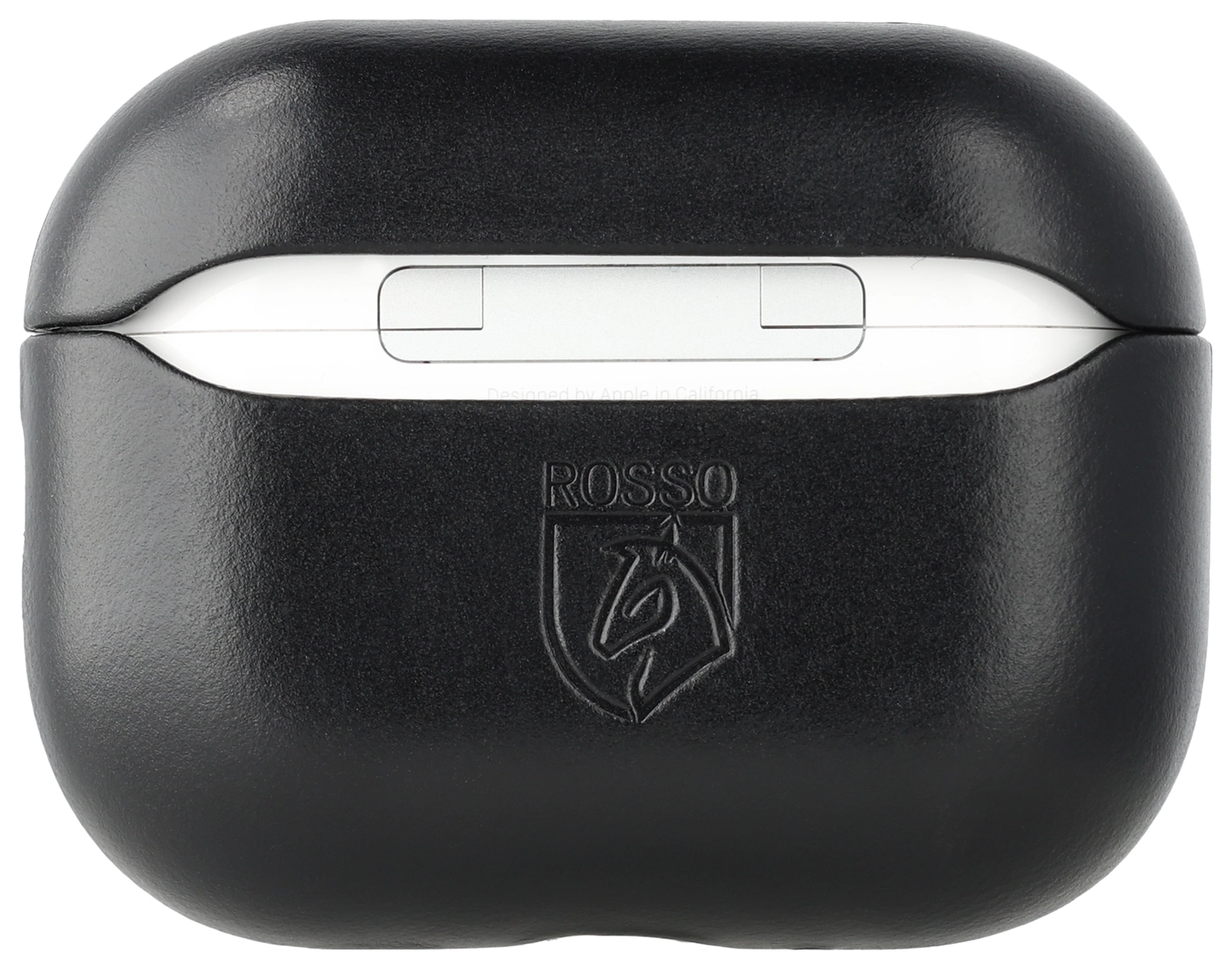 Rosso Deluxe Apple AirPods Pro 2 Hoesje Echt Leer Case Zwart afbeelding 3