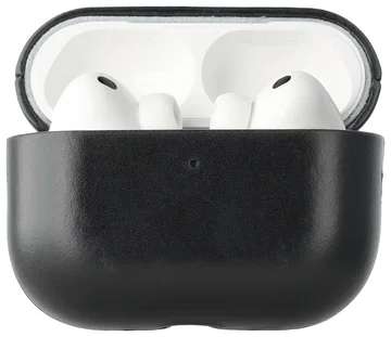 Rosso Deluxe Apple AirPods Pro 3 Hoesje Echt Leer Case Zwart