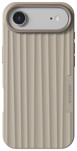 Nudient Bold Case Apple iPhone Air Hoesje Siliconen met MagSafe Beige afbeelding 1