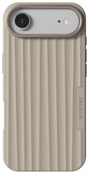 Nudient Bold Case Apple iPhone Air Hoesje Siliconen met MagSafe Beige