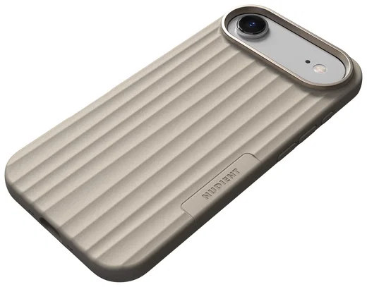 Nudient Bold Case Apple iPhone Air Hoesje Siliconen met MagSafe Beige afbeelding 2