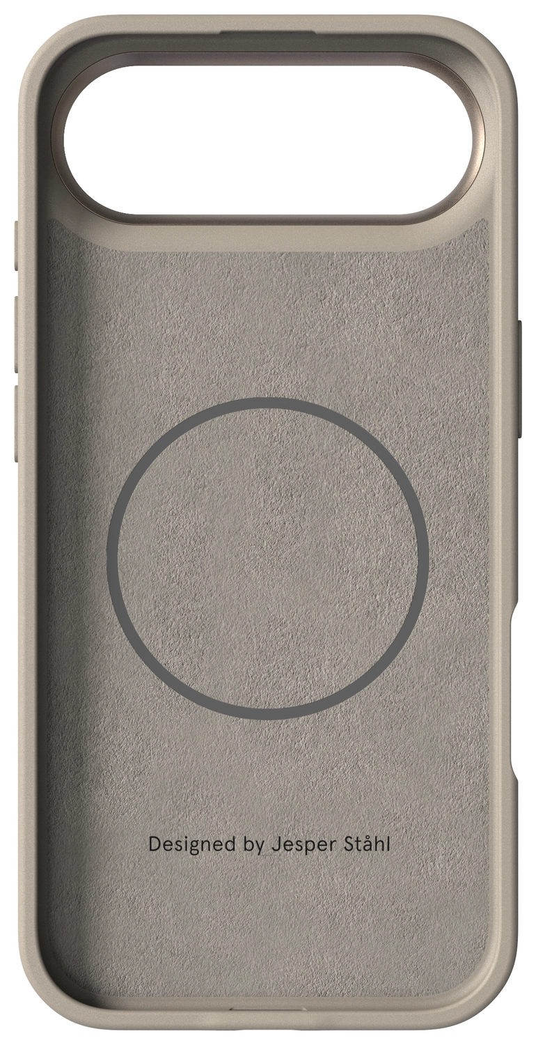 Nudient Bold Case Apple iPhone Air Hoesje Siliconen met MagSafe Beige afbeelding 4