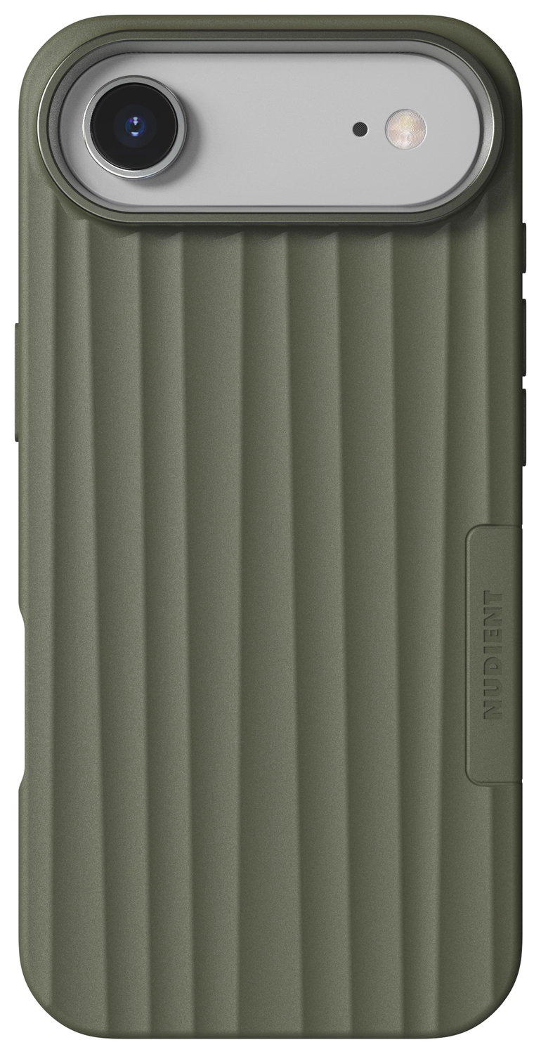 Nudient Bold Case Apple iPhone Air Hoesje Siliconen met MagSafe Groen afbeelding 1