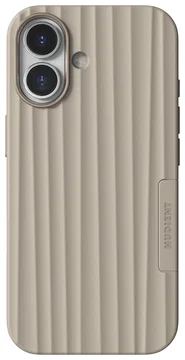 Nudient Bold Case Apple iPhone 17 Hoesje Siliconen met MagSafe Beige