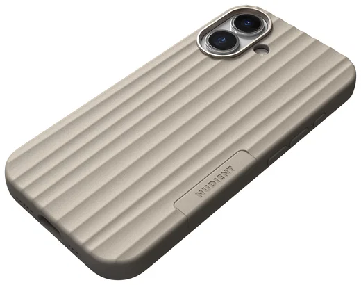 Nudient Bold Case Apple iPhone 17 Hoesje Siliconen met MagSafe Beige afbeelding 2