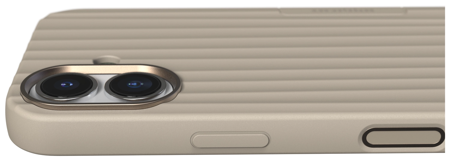 Nudient Bold Case Apple iPhone 17 Hoesje Siliconen met MagSafe Beige afbeelding 5