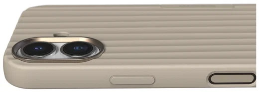 Nudient Bold Case Apple iPhone 17 Hoesje Siliconen met MagSafe Beige afbeelding 5