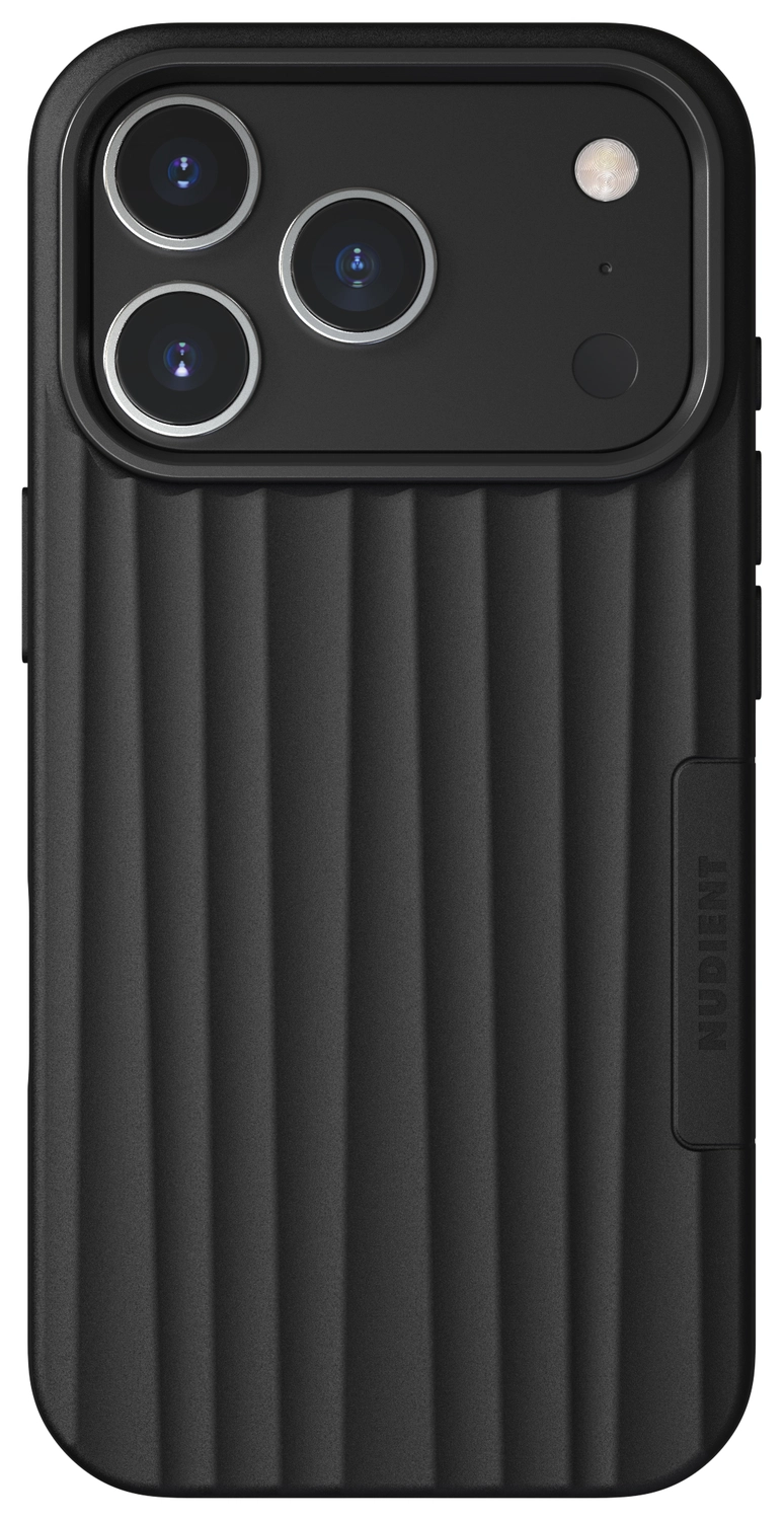Nudient Bold Case Apple iPhone 17 Pro Hoesje Siliconen met MagSafe Zwart afbeelding 1