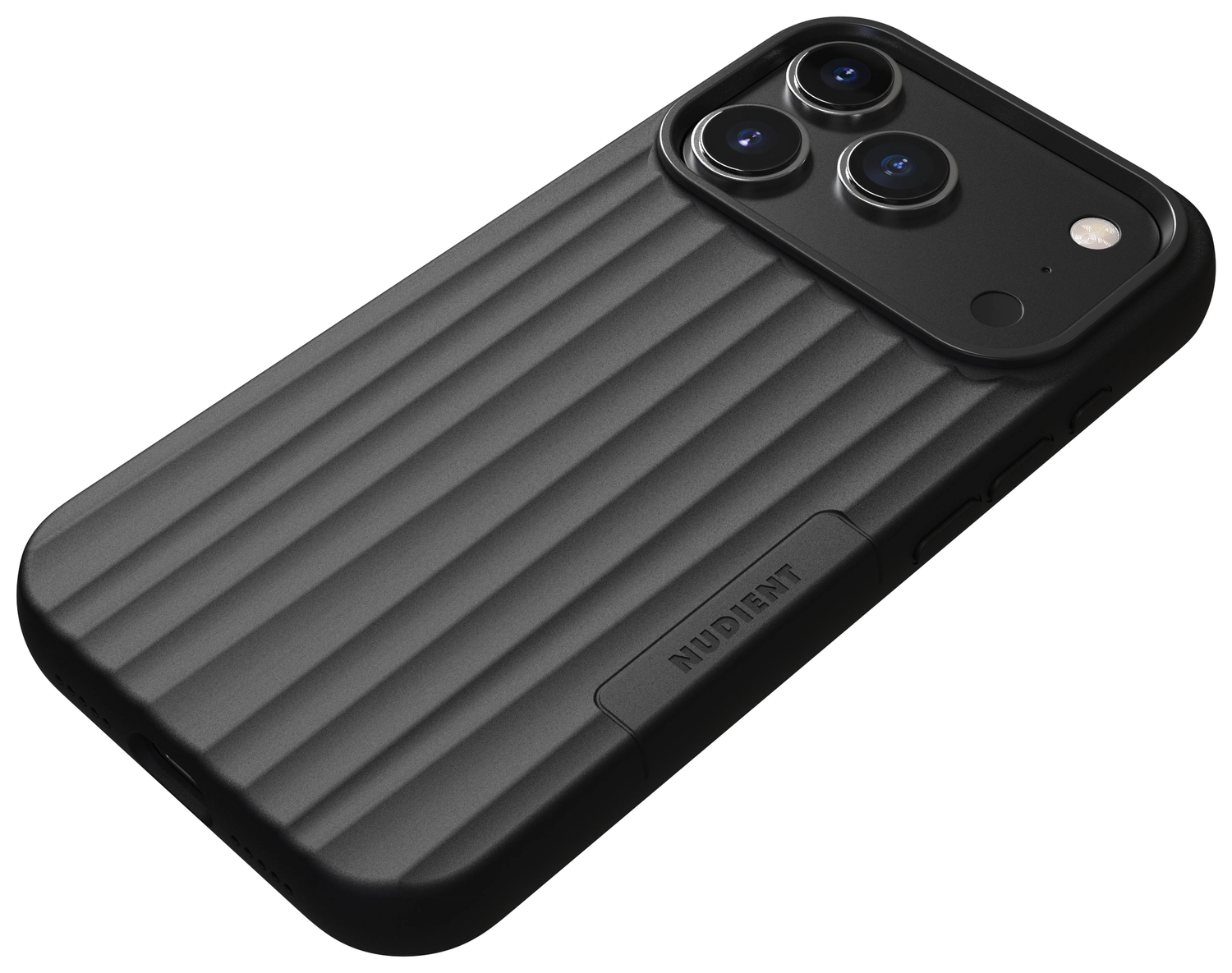 Nudient Bold Case Apple iPhone 17 Pro Hoesje Siliconen met MagSafe Zwart afbeelding 2