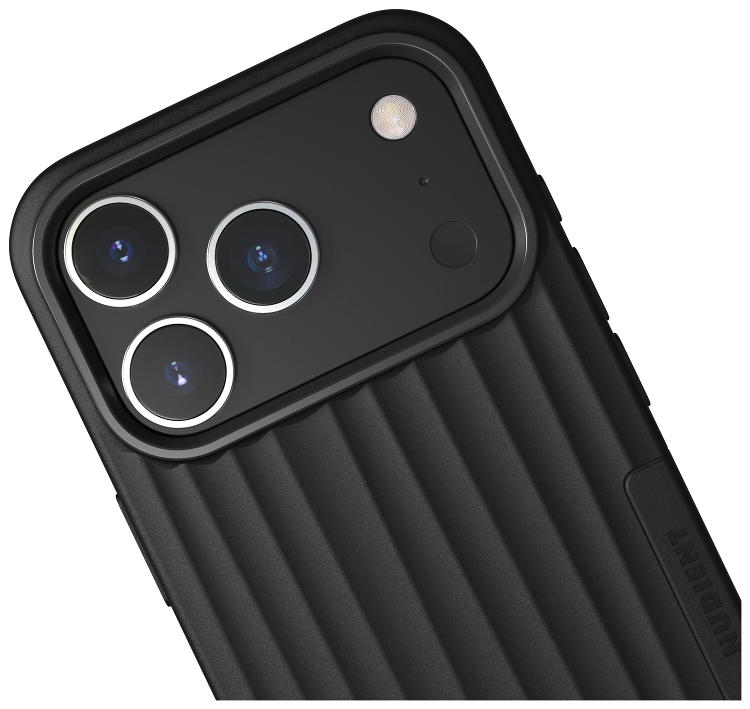 Nudient Bold Case Apple iPhone 17 Pro Hoesje Siliconen met MagSafe Zwart afbeelding 3