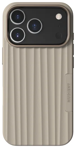 Nudient Bold Case Apple iPhone 17 Pro Hoesje Siliconen met MagSafe Beige afbeelding 1