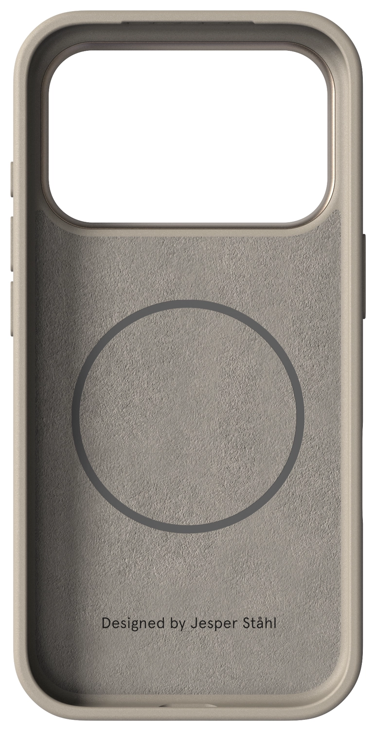 Nudient Bold Case Apple iPhone 17 Pro Hoesje Siliconen met MagSafe Beige afbeelding 4