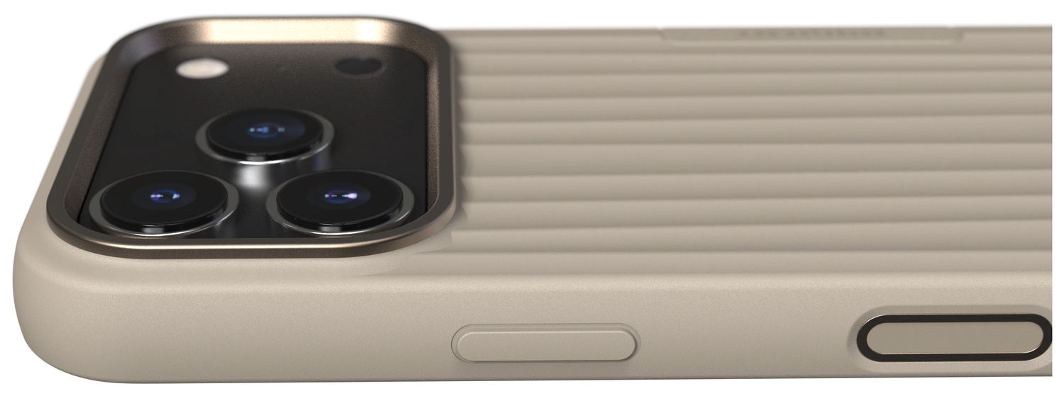 Nudient Bold Case Apple iPhone 17 Pro Hoesje Siliconen met MagSafe Beige afbeelding 5