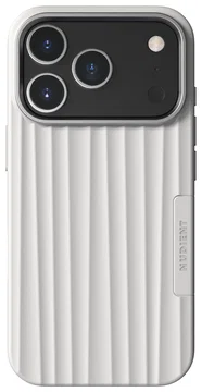 Nudient Bold Case Apple iPhone 17 Pro Max Hoesje Siliconen met MagSafe Wit
