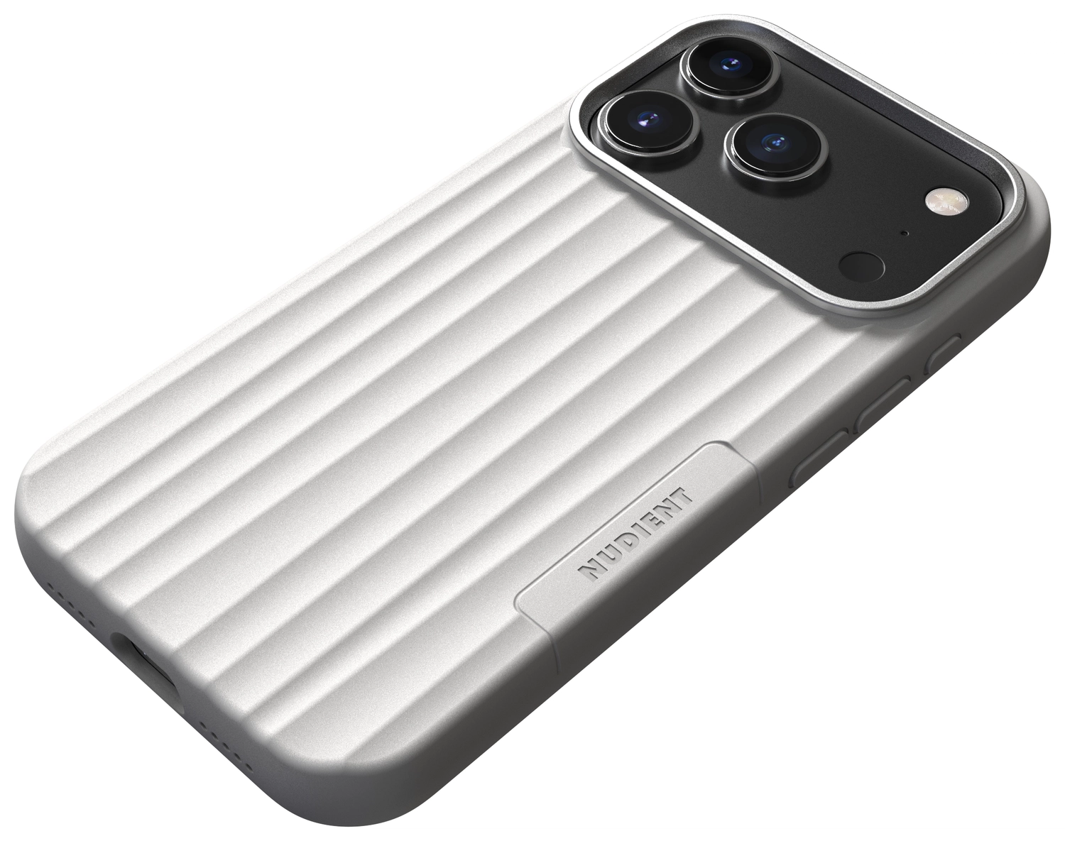 Nudient Bold Case Apple iPhone 17 Pro Max Hoesje Siliconen met MagSafe Wit afbeelding 2
