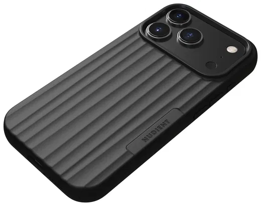 Nudient Bold Case Apple iPhone 17 Pro Max Hoesje Siliconen met MagSafe Zwart afbeelding 2