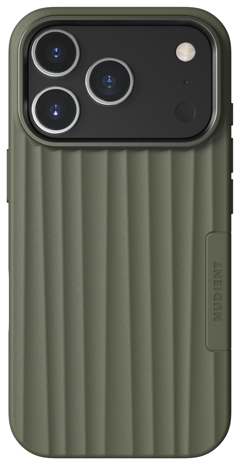 Nudient Bold Case Apple iPhone 17 Pro Max Hoesje Siliconen met MagSafe Groen afbeelding 1