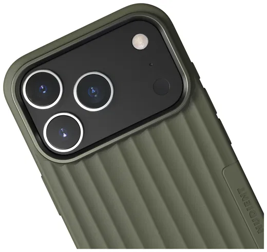 Nudient Bold Case Apple iPhone 17 Pro Max Hoesje Siliconen met MagSafe Groen afbeelding 3