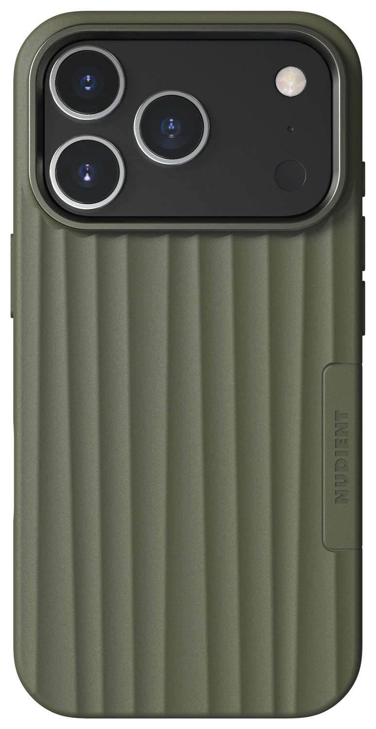 Nudient Bold Case Apple iPhone 17 Pro Hoesje Siliconen met MagSafe Groen afbeelding 1