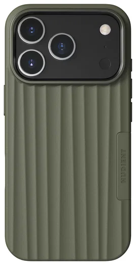 Nudient Bold Case Apple iPhone 17 Pro Hoesje Siliconen met MagSafe Groen afbeelding 1