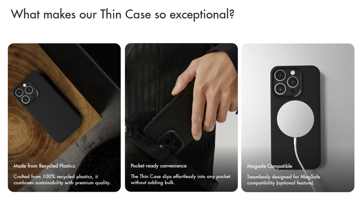 Nudient Thin Case V6 Apple iPhone 17 Pro Max Hoesje MagSafe Zwart afbeelding 6