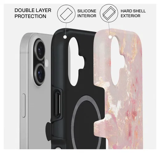 Burga Tough MagSafe Apple iPhone 17 Hoesje Back Cover Golden Coral afbeelding 2