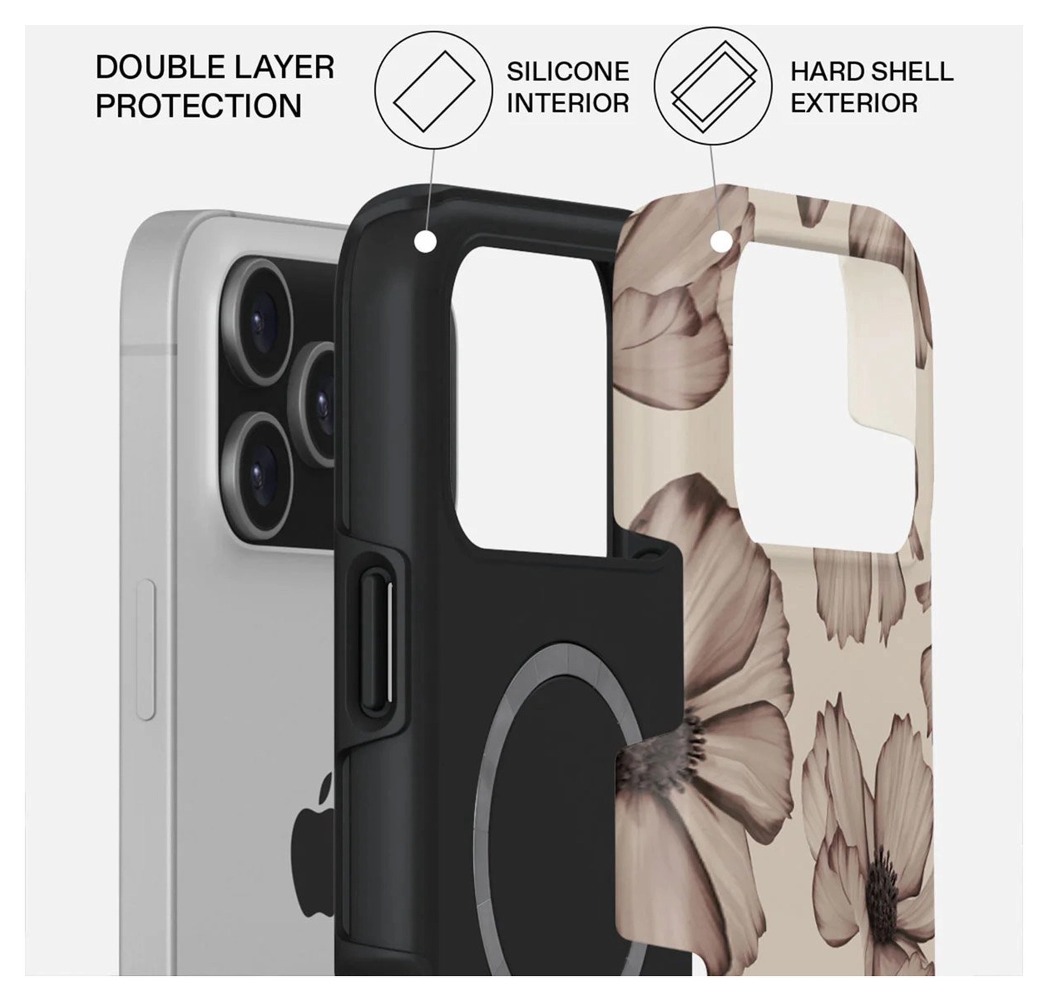 Burga Tough MagSafe Apple iPhone 17 Pro Max Hoesje Back Cover Barely Yours afbeelding 2