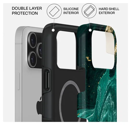 Burga Tough MagSafe Apple iPhone 17 Pro Max Hoesje Back Cover Emerald Pool afbeelding 2
