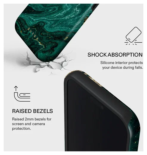 Burga Tough MagSafe Apple iPhone 17 Pro Max Hoesje Back Cover Emerald Pool afbeelding 4