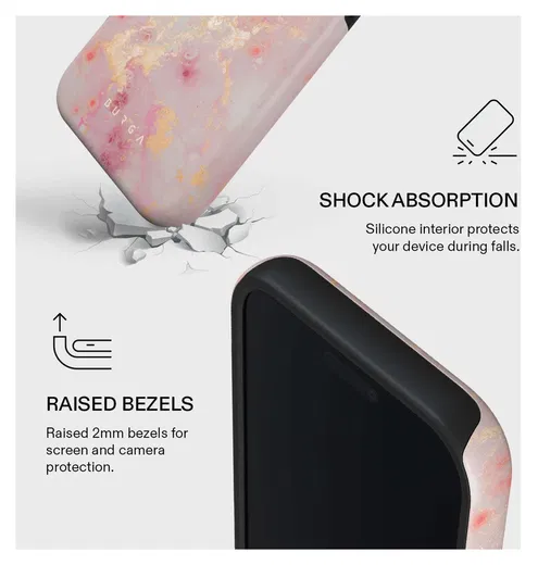 Burga Tough MagSafe Apple iPhone 17 Pro Max Hoesje Back Cover Golden Coral afbeelding 4