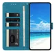 Xiaomi Redmi Note 14 Pro 4G Hoesje Vlinder Bloem Book Case Pasjeshouder Blauw afbeelding 2
