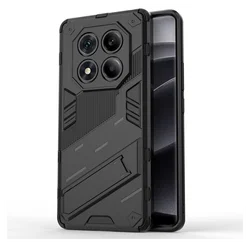 Xiaomi Redmi Note 14 Pro 4G Hoesje Shockproof Kickstand Back Cover Zwart afbeelding