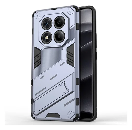Xiaomi Redmi Note 14 Pro 4G Hoesje Shockproof Kickstand Back Cover Blauw afbeelding 1