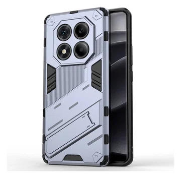 Xiaomi Redmi Note 14 Pro 4G Hoesje Shockproof Kickstand Back Cover Blauw